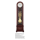 Mapple Leaf Oxford Arch 12-Rod Grandfather Clock – Bitter Chocolate / Rubus Red Model 6806