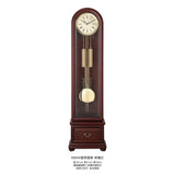 Mapple Leaf Oxford Arch 3-Rod Grandfather Clock – Bitter Chocolate / Rubus Red Model 6806