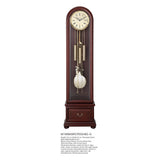 Mapple Leaf Oxford Arch 8-Rod Grandfather Clock – Bitter Chocolate / Rubus Red Model 6806