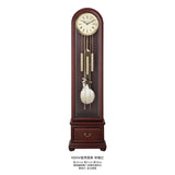 Mapple Leaf Oxford Arch 8-Rod Grandfather Clock – Bitter Chocolate / Rubus Red Model 6806