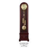 Mapple Leaf Oxford Arch Quartz Grandfather Clock – Bitter Chocolate / Rubus Red Model 6806