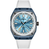 Infantry MOD 42 Aqua Ice White Silicone Strap Men Watch MOD42-GMT-ICE