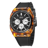 Infantry MOD 42 Tortoiseshell Black Silicone Strap Men Watch MOD42-PND-ALLB