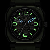 Infantry The Warrior (Military) Green Silicone Strap Men Watch MOD47-FC-06