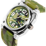 Infantry Revolution Green Silicone Strap Men Watch MOD47-FC-10-C