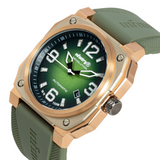 Infantry Revolution Green Dial Silicone Strap Men Watch MOD47-FC-13-C