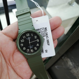 Casio General Black Dial Green Resin Strap Unisex Watch MQ-24UC-3BDF-P