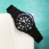 Casio General Black Dial & Resin Strap Men Watch MRW-200H-1BVDF-P