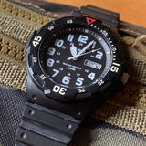 Casio General Black Dial & Resin Strap Men Watch MRW-200H-1BVDF-P