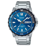 Casio General Blue Dial Silver Stainless Steel Strap Men Watch MTD-125D-2A1VDF