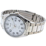 Casio General White Dial Silver Stainless Steel Strap Men Watch MTP-1302D-7BVDF-P