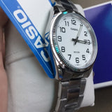 Casio General White Dial Silver Stainless Steel Strap Men Watch MTP-1302D-7BVDF-P