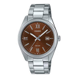 Casio General Maroon Dial Stainless Steel Men's Watch MTP-1302DD-5AVDF