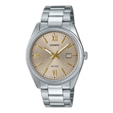 Casio General Champagne Dial Stainless Steel Men's Watch MTP-1302DD-9AVDF-P