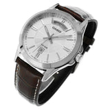 Casio General Analog Silver Dial Brown Leather Strap Men's Watch MTP-1381L-7AVDF-P