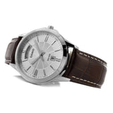 Casio General Analog Silver Dial Brown Leather Strap Men's Watch MTP-1381L-7AVDF-P