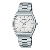 Casio General White Dial Silver Stainless Steel Strap Unisex Watch MTP-B140D-7AVDF-P