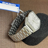 Casio General White Dial Silver Stainless Steel Strap Unisex Watch MTP-B140D-7AVDF-P