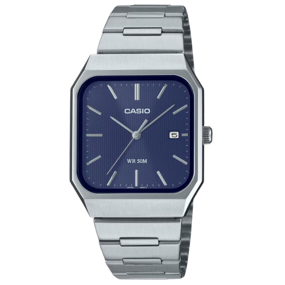 Casio General Silver Stainless Steel Strap Unisex Watch MTP-B185D Series