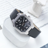 Casio General Black Leather Strap Men's Watch MTP-B195L Series