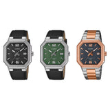 Casio General Black Leather Strap Men's Watch MTP-B195L Series