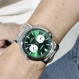 Casio General Analog Green Dial Stainless Steel Men's Watch MTP-E335D-3EVDF