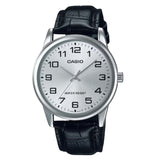 CASIO GENERAL MTP-V001L-7BUDF-P BLACK LEATHER MENS WATCH