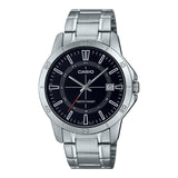 Casio General Black Dial Silver Stainless Steel Strap Unisex Watch MTP-V004D-1CUDF