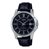 Casio General Black Dial and Leather Strap Men Watch MTP-V004L-1CVDF-P