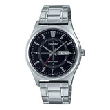 Casio General Black Dial Silver Stainless Steel Strap Unisex Watch MTP-V006D-1CVDF-P