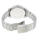 Casio General White Dial Silver Stainless Steel Strap Men Watch MTP-VD02D-7EUDF-P