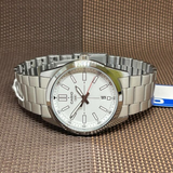 Casio General White Dial Silver Stainless Steel Strap Men Watch MTP-VD02D-7EUDF-P