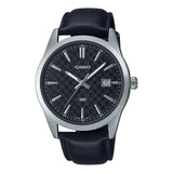 Casio General Black Dial Leather Strap Men Watch MTP-VD03L-1AUDF-P
