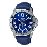 Casio General Blue Dial & Leather Strap Men Watch MTP-VD200L-2BUDF