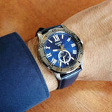 Casio General Blue Dial & Leather Strap Men Watch MTP-VD200L-2BUDF