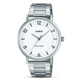 Casio Standard Silver Stainless Steel Strap Unisex Watch MTP-VT03D-7BUDF-P
