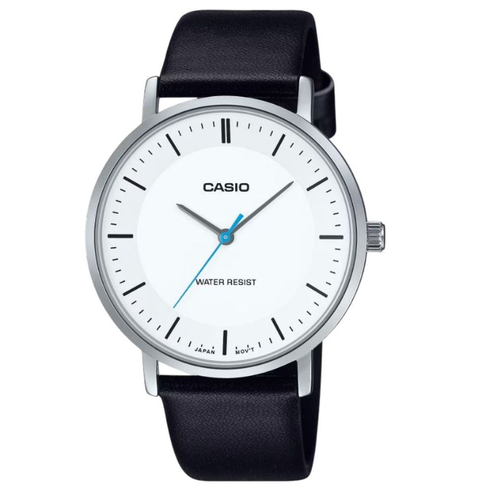 Casio General Leather Strap Unisex Watch MTP-VT04L Series