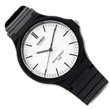 Casio General White Dial Black Resin Strap Unisex Watch MW-240-7EVDF-P