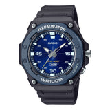 Casio Analog Blue Dial Black Resin Strap Men's Watch MW-620H-2AVDF-P