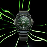 Casio Analog Green Dial Black Resin Strap Men's Watch MW-620H-3AVDF