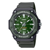 Casio Analog Green Dial Black Resin Strap Men's Watch MW-620H-3AVDF-P