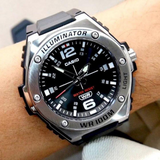 Casio General Black Resin Strap Men Watch MWA-100H-1AVDF-P