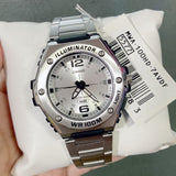 Casio General Silver Stainless Steel Strap Men Watch MWA-100HD-7AVDF