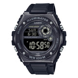 Casio General Digital Black Resin Strap Men Watch MWD-100HB-1BVDF