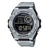 Casio General Digital Silver Stainless Steel Strap Men Watch MWD-100HD-1BVDF