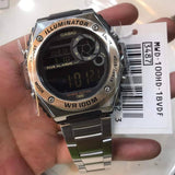 Casio General Digital Silver Stainless Steel Strap Men Watch MWD-100HD-1BVDF