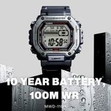 Casio General Digital Black Resin Strap Men Watch MWD-110H-1AVDF-P