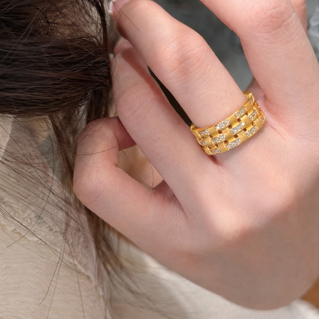 AG Collective Jewelry · Lattice Radiance Ring