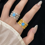 AG Collective Jewelry · Azure Lattice Sovereign Ring