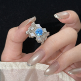AG Collective Jewelry · Azure Lattice Sovereign Ring